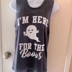 Fifth Sun Halloween top black burnout work out top size S